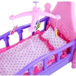 Large Doll Cot with Carousel and Linen