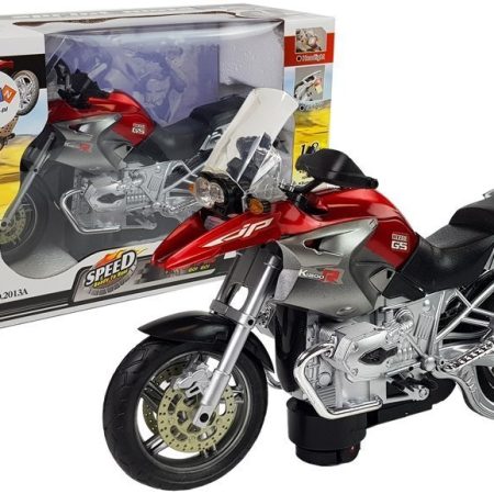 Battery-operated Motorcycle with Lights and Music Red