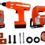 DIY Kit Drill, Jigsaw, Battery Flashlight 12 pcs.