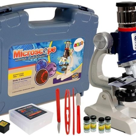 Large Scientist's Suitcase Children's Educational Microscope 100x 400x 1200x
