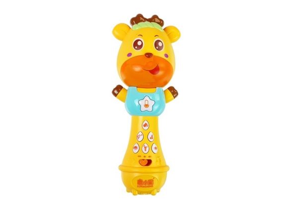 Educational Pusher for a Baby with an Interactive Microphone