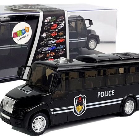 Black Police Bus Spring Drive Lights