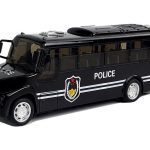 Black Police Bus Spring Drive Lights