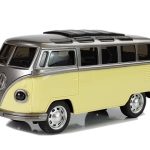 Bus with a drive and sound Yellow