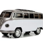 Bus with a drive and sound White