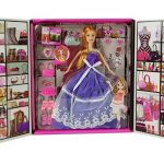 Doll Blue Prom Dress Handbag Studs Jewelry