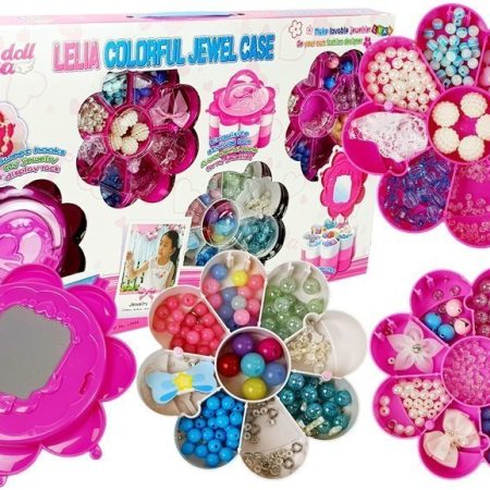 DIY Jewelry Bead Set Folding Mirror Box