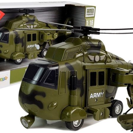Military Rescue Helicopter 1:16 Hook Sound Light
