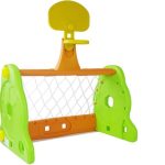 Children's 2-in-1 Basketball Goal Green and Orange