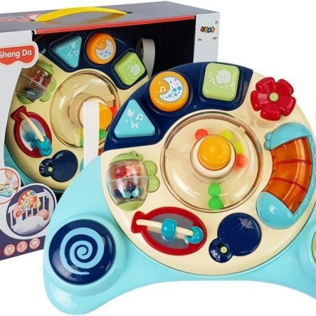 Interactive Baby Panel Toy Music Animal Blue