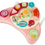 Interactive Baby Panel Toy Music Animal Pink