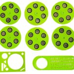 Educational Table with Projector Chair Crayons Magnets Letters and Numbers