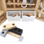Wooden Workshop in a Suitcase Tools Drawers DIY
