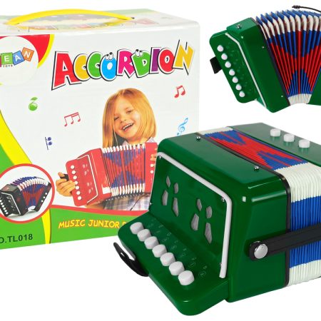Accordion Instrument for a Young Musician Green