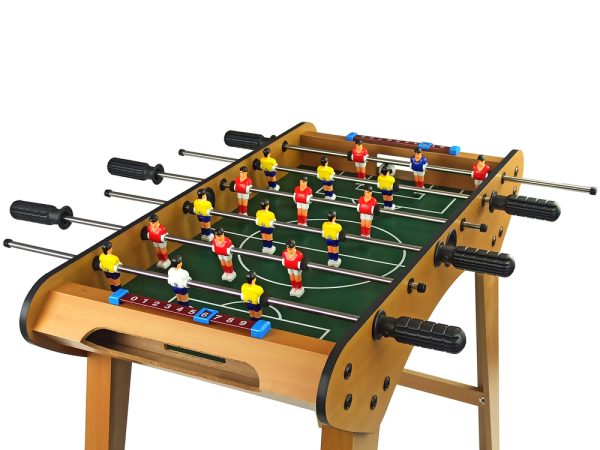 Large Wooden Soccer Table Playing Foosball