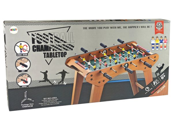 Large Wooden Soccer Table Playing Foosball