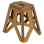 Stool chair camping foldable 40 cm beige
