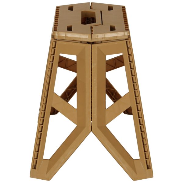 Stool chair camping foldable 40 cm beige