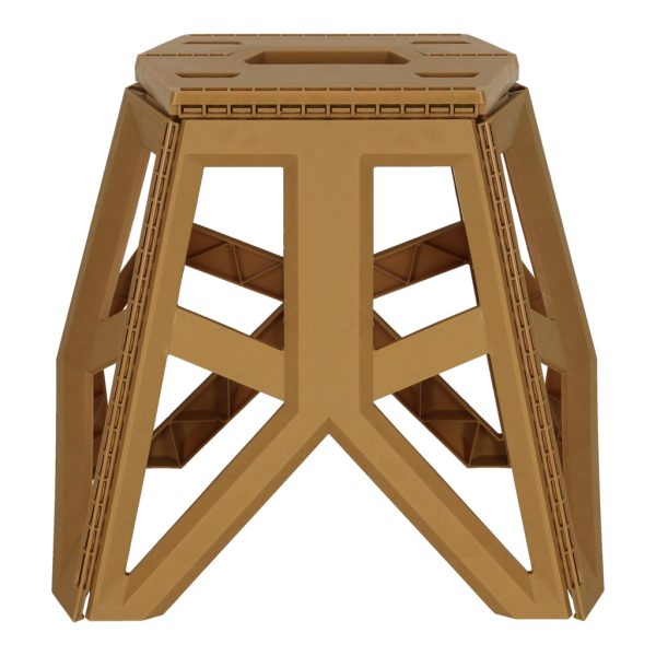 Stool chair camping foldable 40 cm beige