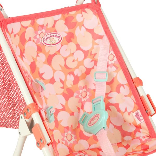Doll pram pushchair with bag foldable Annabell