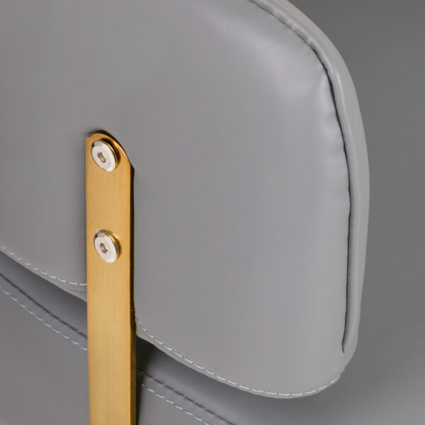 GABBIANO HAIRDRESSING CHAIR LINZ GOLD GREY
