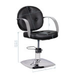 GABBIANO HAIRDRESSING CHAIR ASTI BLACK
