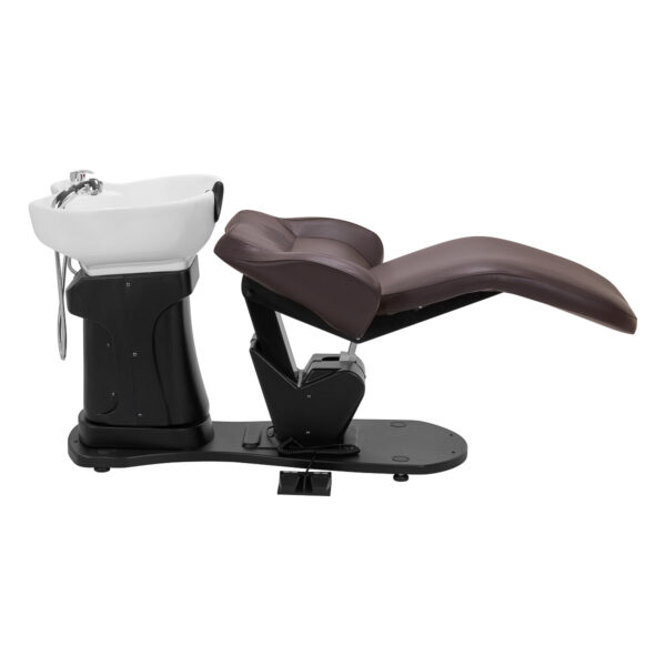 Gabbiano electric hairdressing wash unit TRYCHO brown