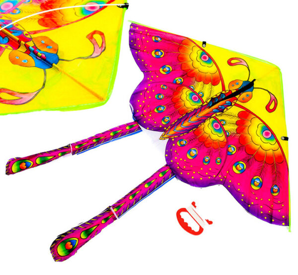 Kite large 90cm butterfly purple