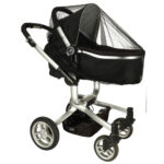 Stroller elastic mosquito net 140cm black