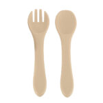 Silicone dishes for children owl beige 9 elements