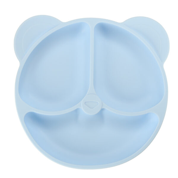 Silicone dishes for children teddy bear bright blue 4el