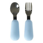 Silicone dishes for children teddy bear bright blue 4el