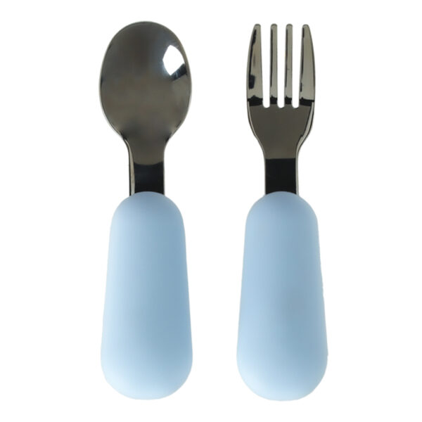 Silicone dishes for children teddy bear bright blue 4el