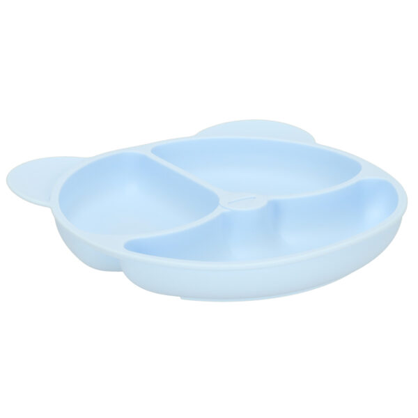Silicone dishes for children teddy bear bright blue 4el