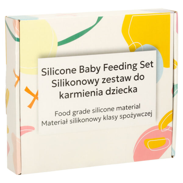 Silicone dishes for children teddy bear bright blue 4el