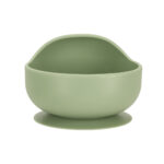 Silicone dishes for kids owl milita green