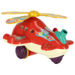 Pusher on a stick helicopter plane with sound