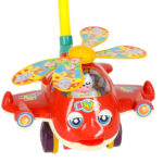 Pusher on a stick helicopter plane with sound