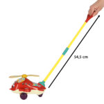 Pusher on a stick helicopter plane with sound