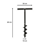 Garden spiral hand drill for planting digging 60x10cm