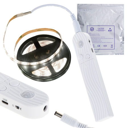 USB battery operated LED tape motion sensor 2M cold white
