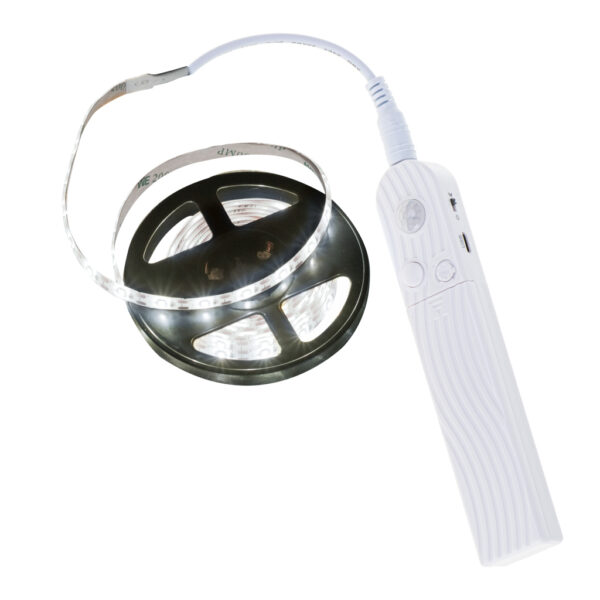 USB battery operated LED tape motion sensor 2M cold white