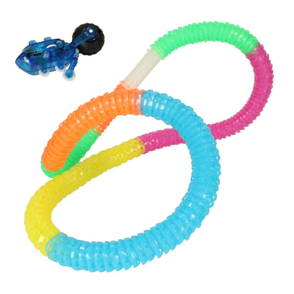 Tube track long with fast car 210 elements