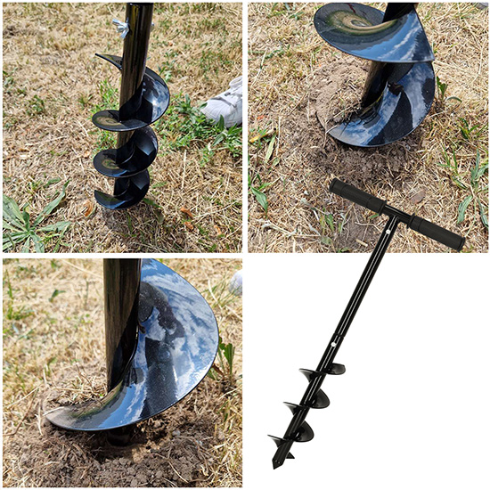 Garden spiral hand drill for planting digging 60x10cm
