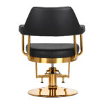 Gabbiano hairdressing chair Granda gold black