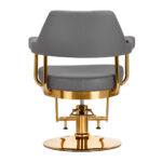 Gabbiano hairdressing chair Granda gold grey