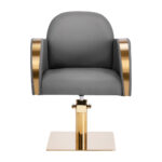 Gabbiano hairdressing chair Malaga gold grey