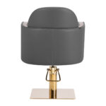 Gabbiano hairdressing chair Malaga gold grey