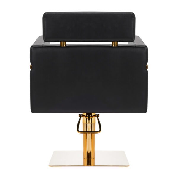 Gabbiano hairdressing chair Toledo gold black