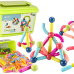 Educational Construction Magnetic Bricks Trunk 145 Elements